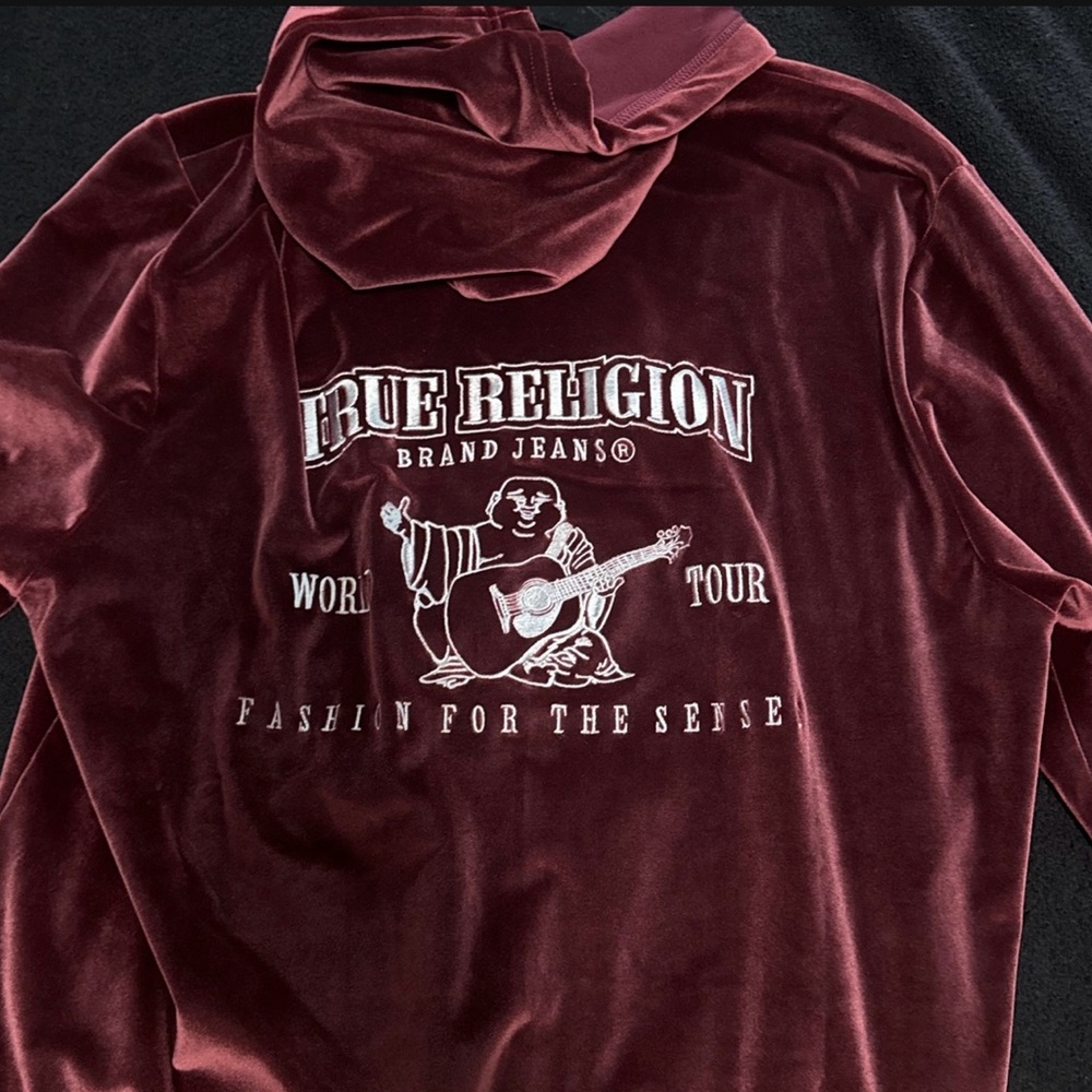 True Religion Maroon Hoodie